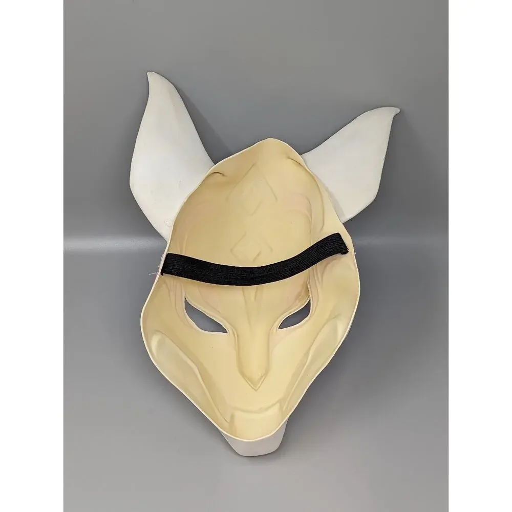 Fortnite White Rubber Kitsune Fox Drift Mask Halloween Costume Pink Cosplay